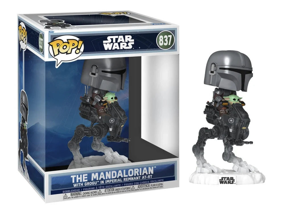 Pop Rides Deluxe! Star Wars: The Mandalorian and Grogu - Mandalorian w/ Grogu