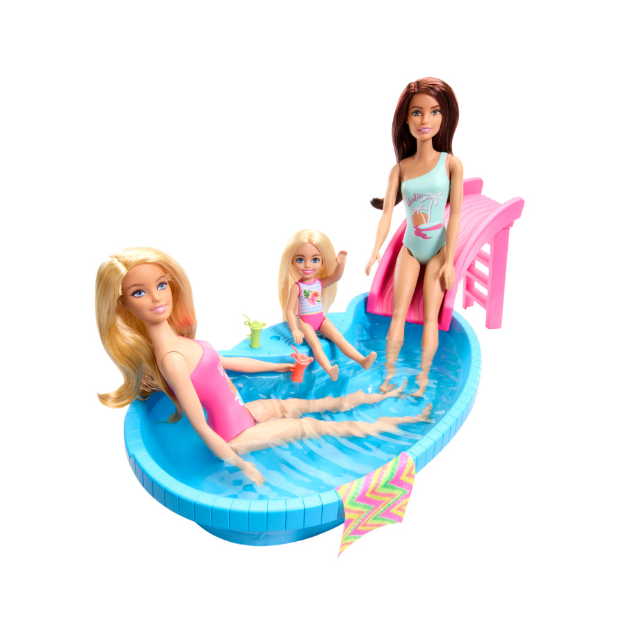MATTEL BARBIE POOL WITH DOLL