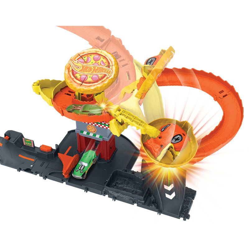 MATTEL HOTWHEELS CITY HOT WHEELS CITY SNAKE & PIZZA SHOP
