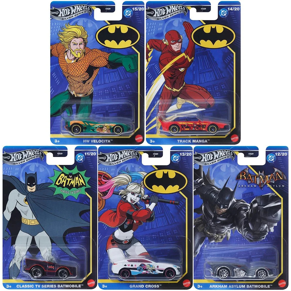 MATTEL HOTWHEELS BATMAN THEMED ASST 9