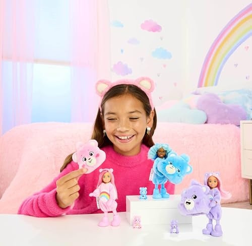 MATTEL BARBIE CHELSEA CUTIE REVEAL CARE BEARS 3 ASST