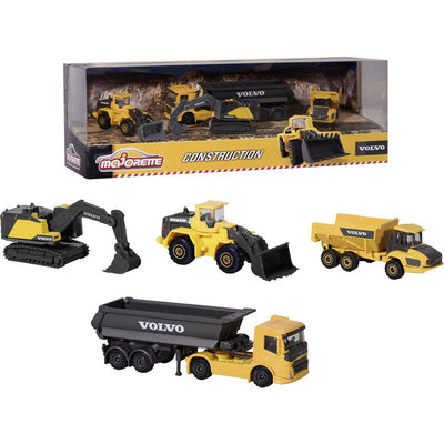 MAJORETTE 4 PC CONST SET - VOLVO