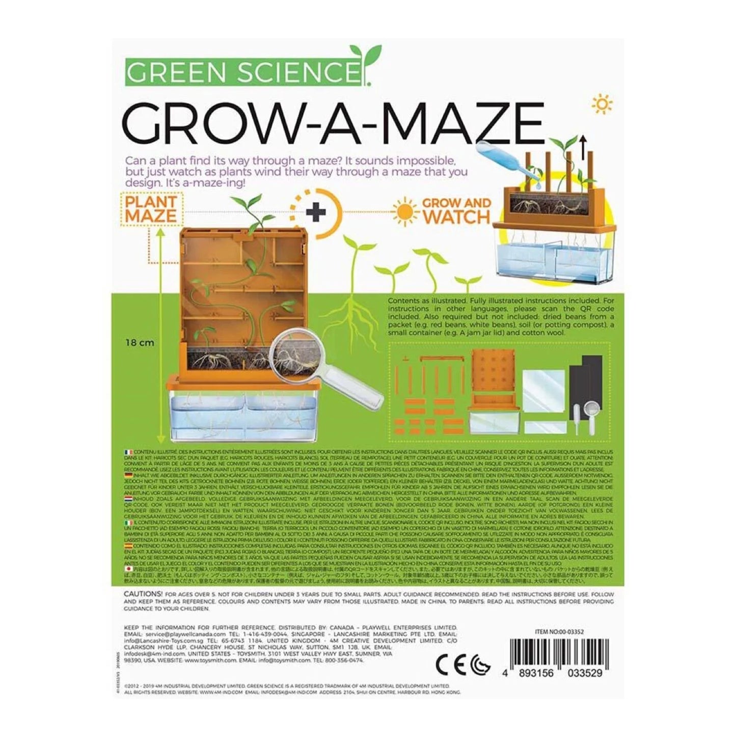 4M KIDS LABS/GREEN SCI-GROW-A-MAZE