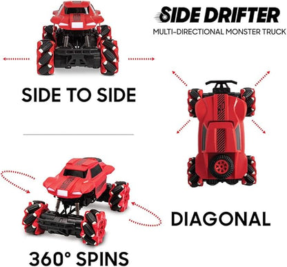 SHARPER IMAGE TOY RC SIDE DRIFTER MONSTER TRUCK
