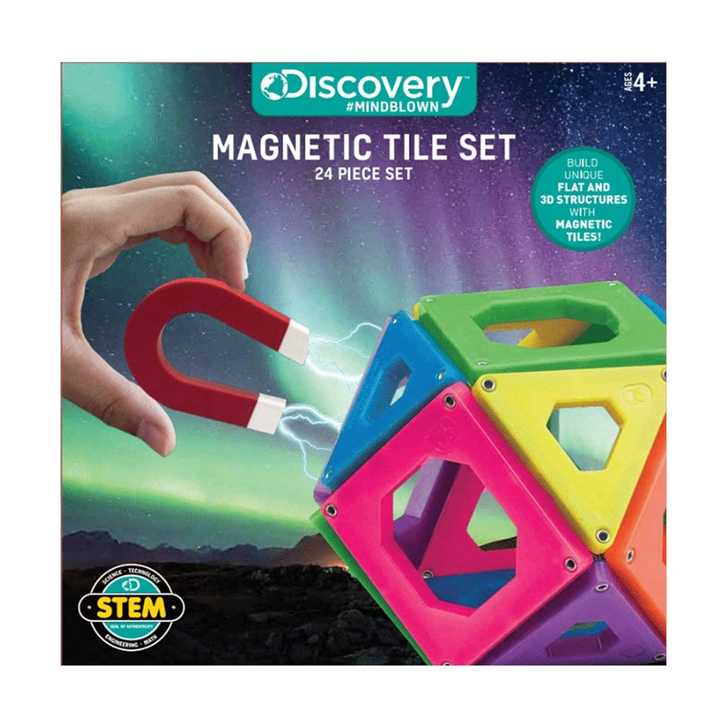 DISCOVERY MINDBLOWN TOY - MAGNETIC TILES 24PCS