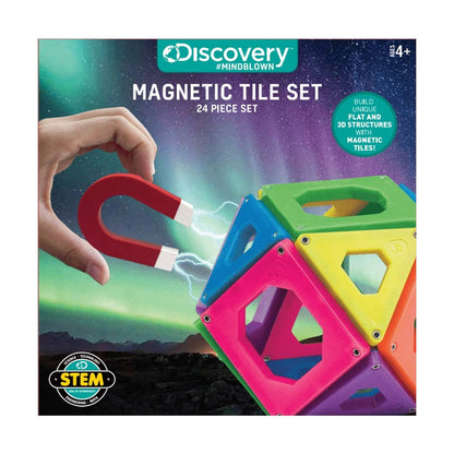 DISCOVERY MINDBLOWN TOY - MAGNETIC TILES 24PCS