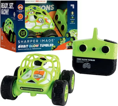 SHARPER IMAGE TOY RC ORBIT TUMBLER GLOW IN THE DARK