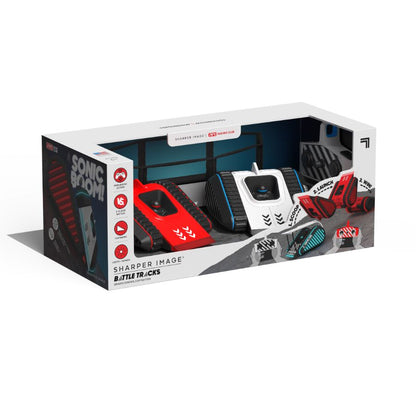SHARPER IMAGE TOY RC BATTLE WEDGE TANKS LED 2PK