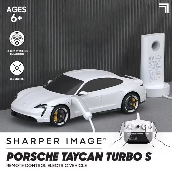 SHARPER IMAGE RC PORSCHE TAYCAN TURBO S 1:20