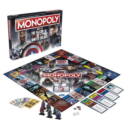 HASBRO MONOPOLY FALCON AND WINTER SOLDIER