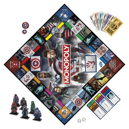 HASBRO MONOPOLY FALCON AND WINTER SOLDIER