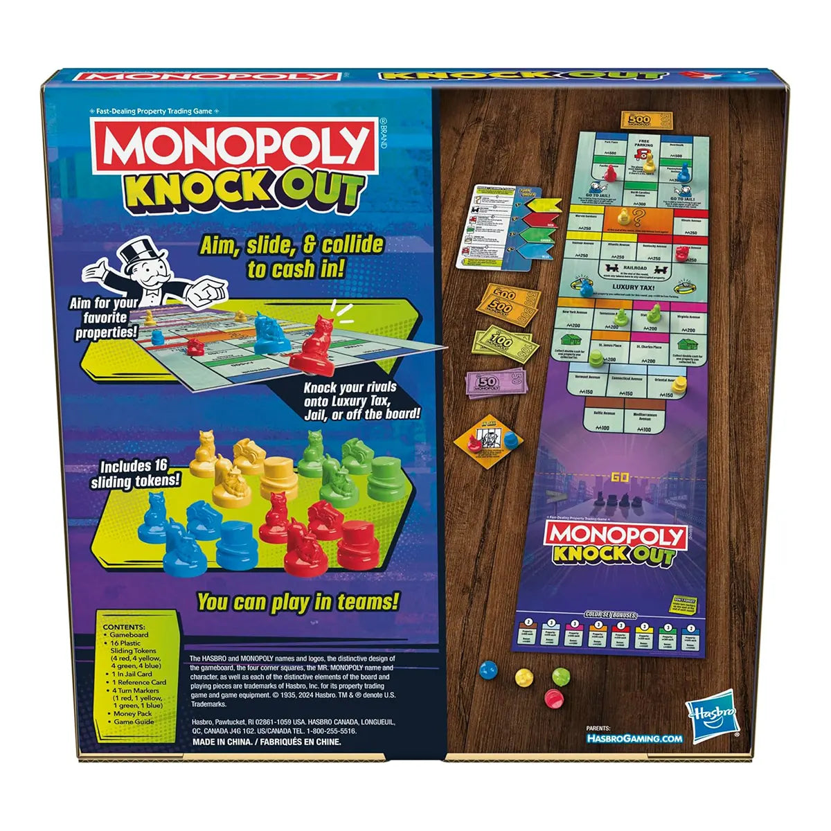 HASBRO GAMING MONOPOLY KNOCK OUT