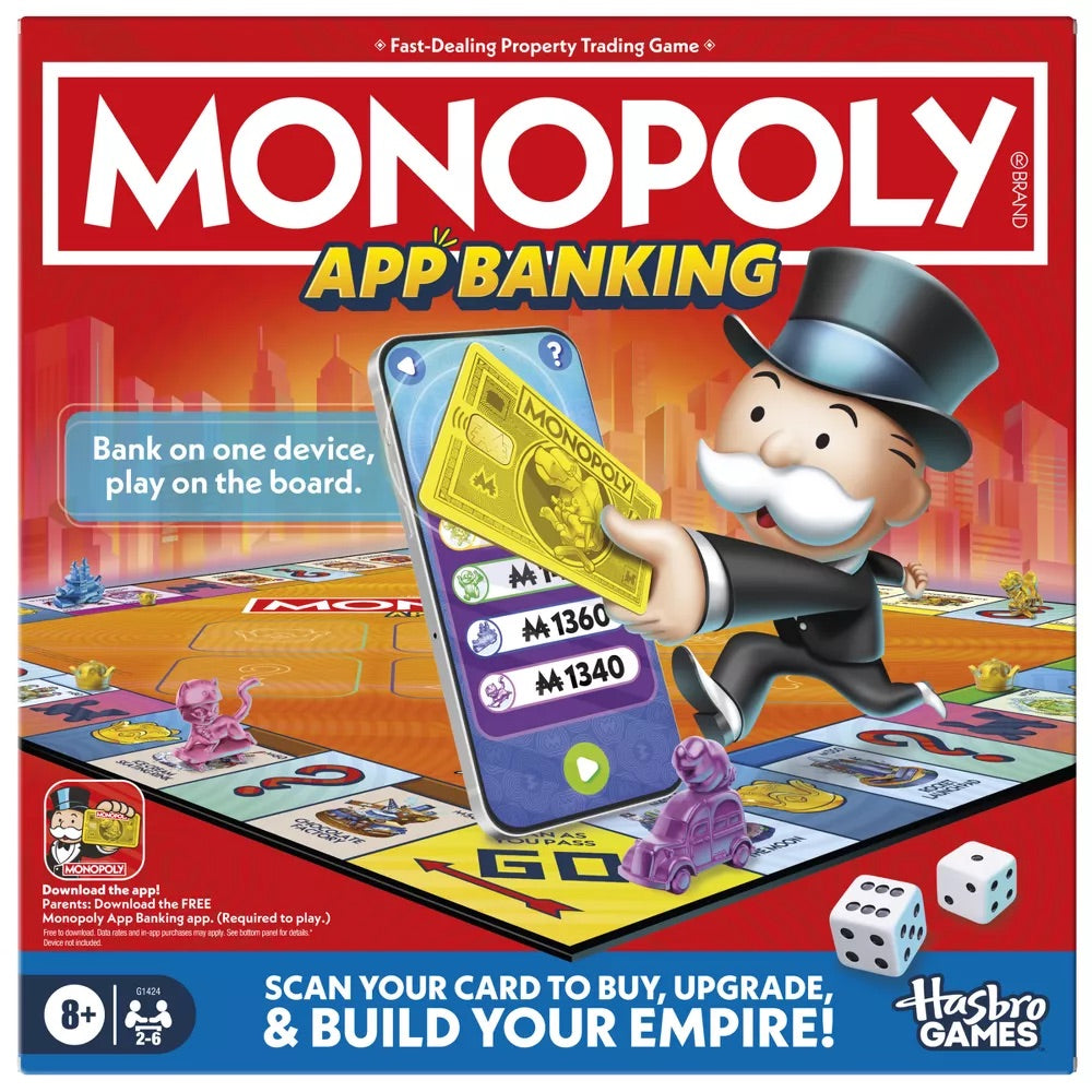 HASBRO GAMING MONOPOLY APP BANKING
