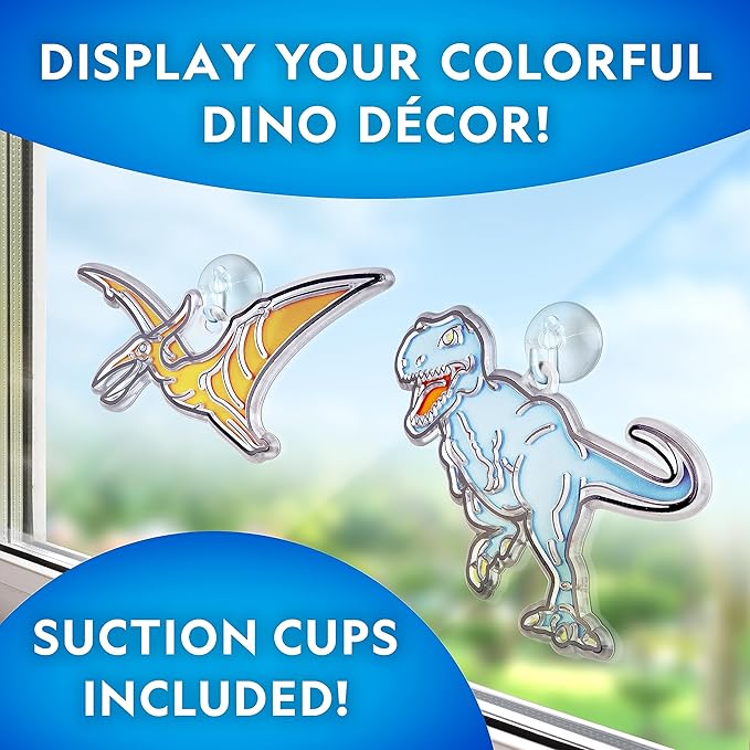 NAT GEO GID STAINED GLASS DINOSAURS