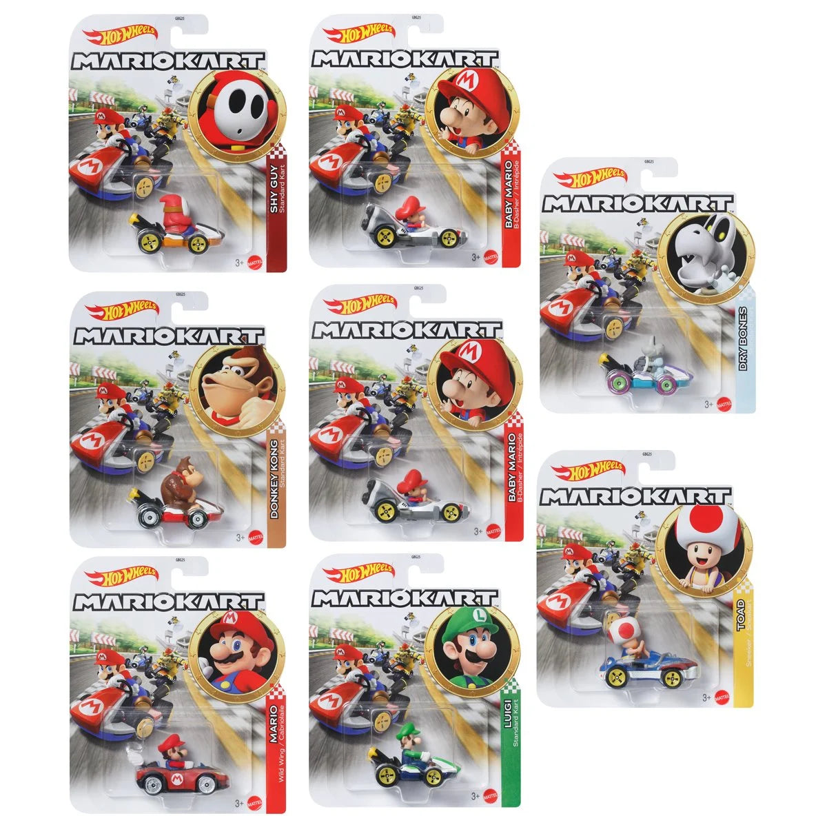 MATTEL HOTWHEELS MARIO KART REPLICA - ASST +10